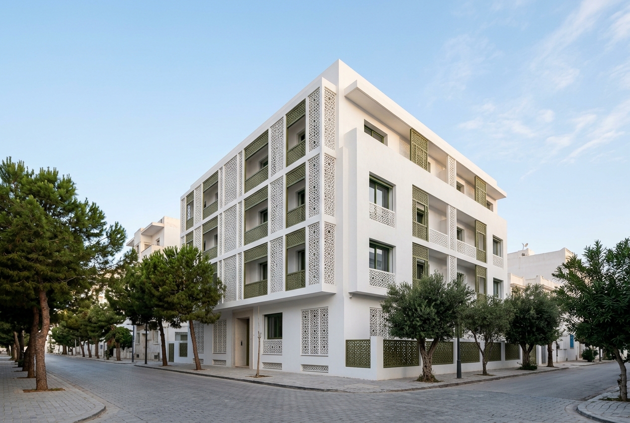 Architecture du centre de Tunis, quartier où se situe le cabinet